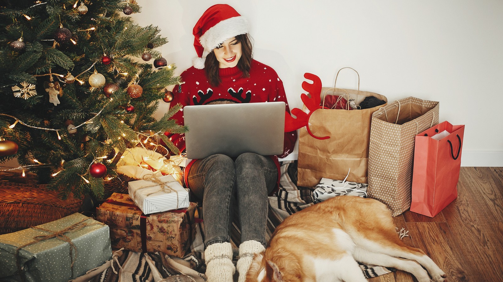 Online-Shopping zu Weihnachten