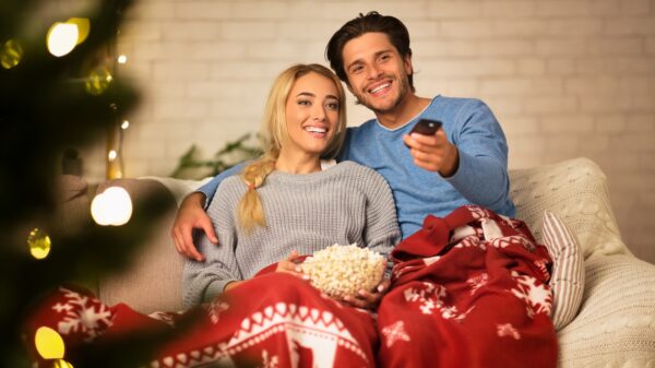 Weihnachten vor dem Fernseher