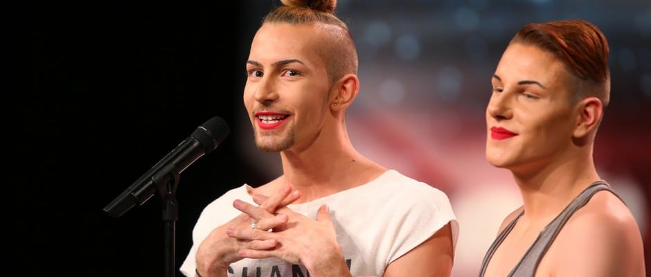 "Das Supertalent": Schrille Drag-Performance von Chris und Philipp 61 KU 2014 SLIDE940 TV RTL Das Supertalent 2014 8 Hristos Philipp Bischoff BILD RTL