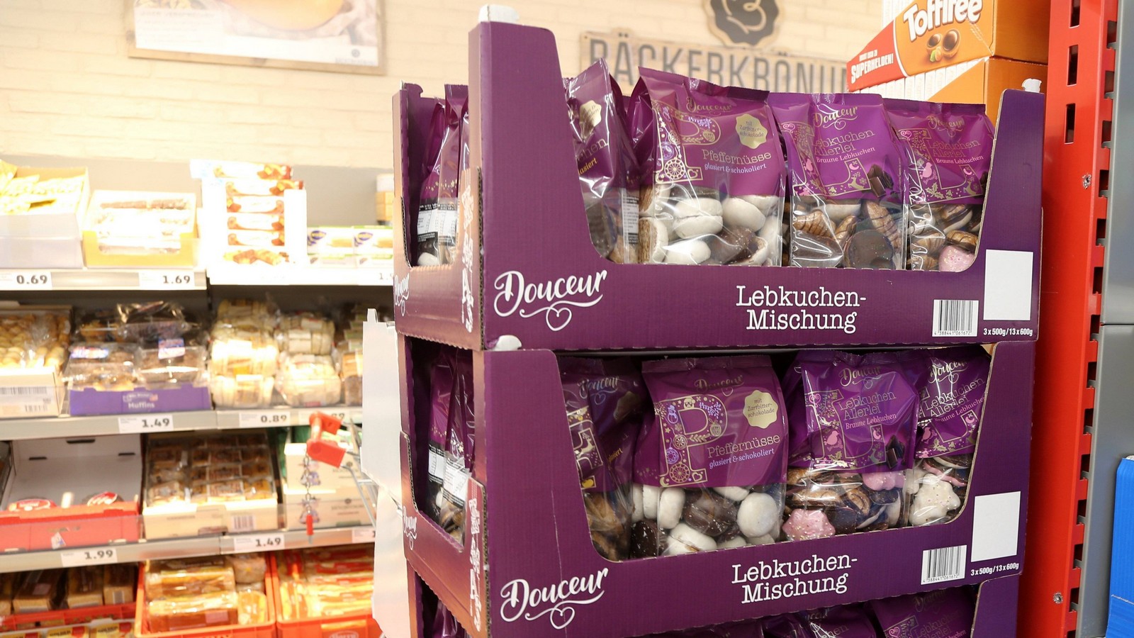 Lebkuchen in Supermärkten