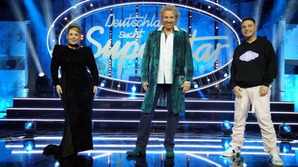 Maite Kelly, Thomas Gottschalk und Mike Singer bei DSDS