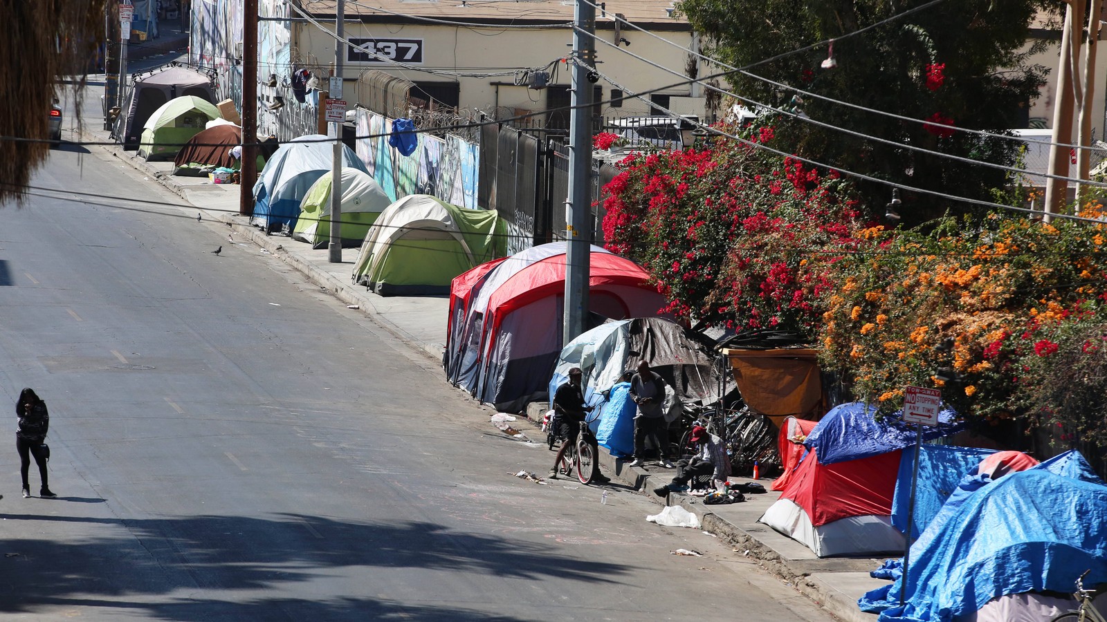 Skid Row in Los Angeles