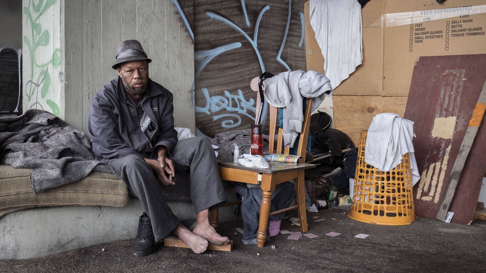 Skid Row in Los Angeles