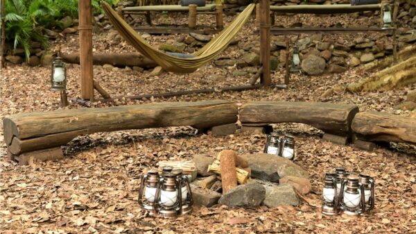 Lagerfeuer im Dschungelcamp