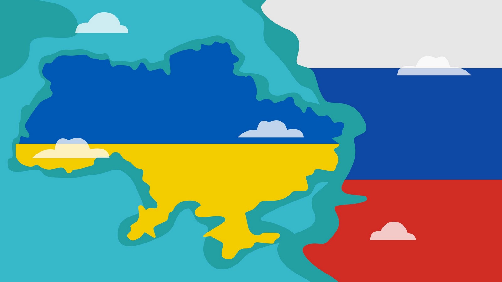 Die Ukraine und Russland