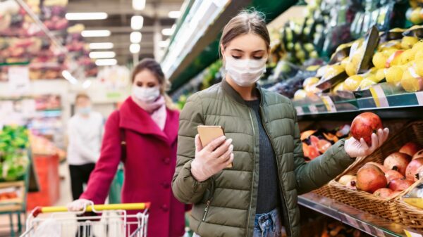 Maskenpflicht im Supermarkt