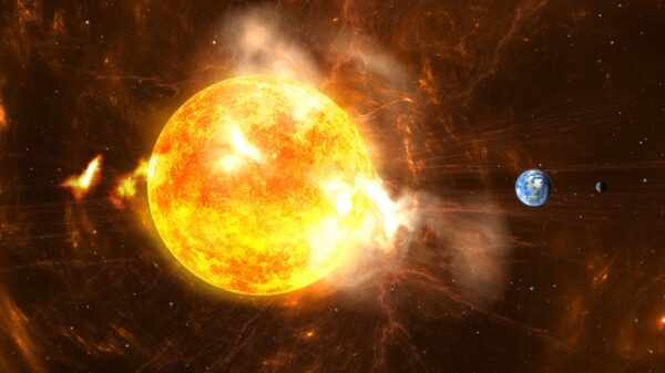 Sonne und die Erde