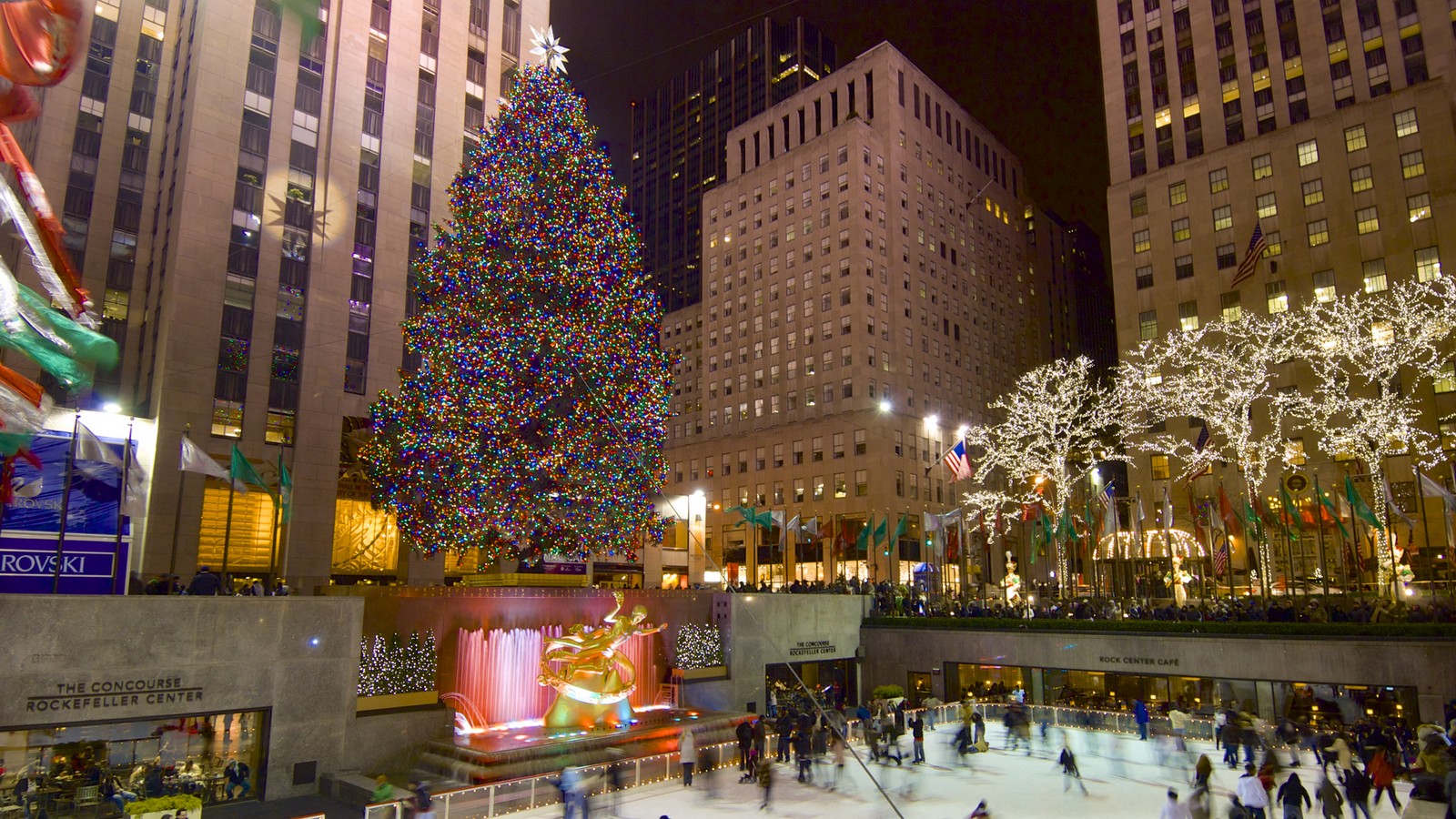 Weihnachtsbaum am Rockefeller Center in New York