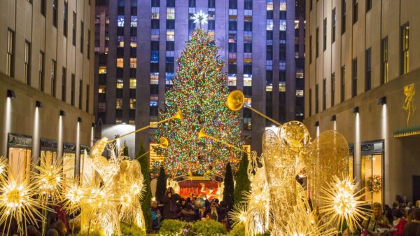 Der Weihnachtsbaum am Rockefeller Center in New York