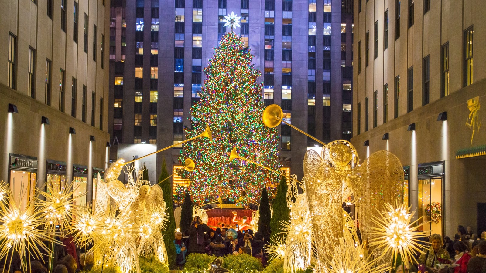 Der Weihnachtsbaum am Rockefeller Center in New York