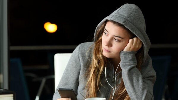 Trauriger Teenager