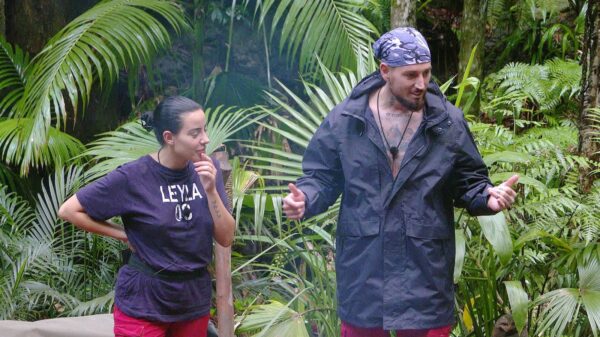 Leyla Lahouar und Mike Heiter im Dschungelcamp 2024