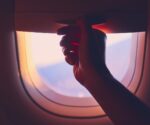 Fenster im Flugzeug
