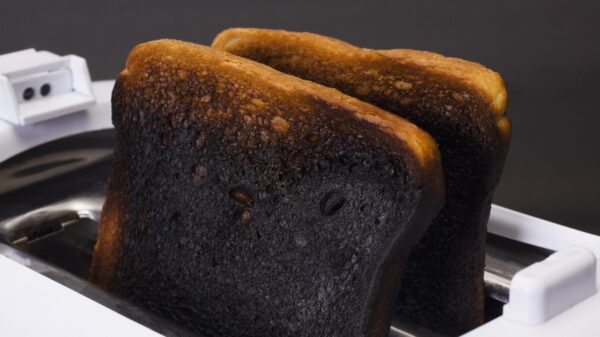 Toast verbrannt