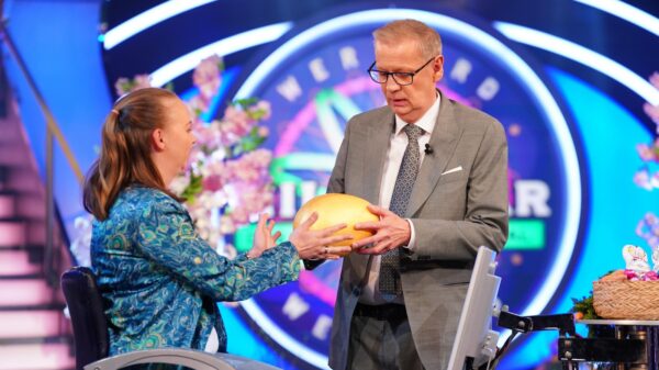 Frederike Severin und Günther Jauch bei "Wer wird Millionär?"