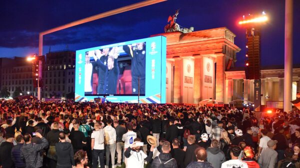 Fanmeile am Brandenburger Tor in Berlin