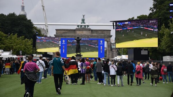 Fanmeile am Brandenburger Tor in Berlin