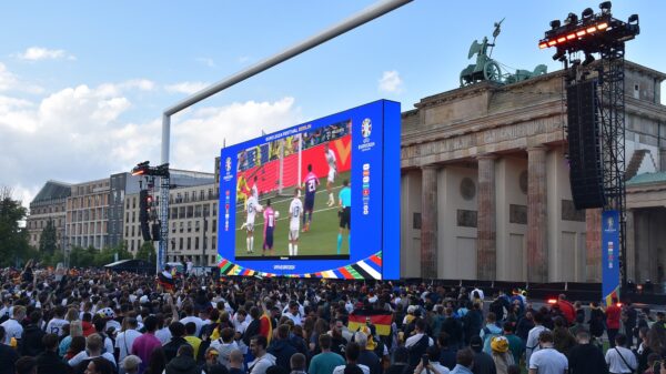 Fanmeile am Brandenburger Tor in Berlin