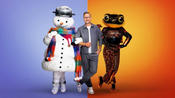 Der Schneemann, Matthias Opdenhövel, der Feuersalamander bei "The Masked Singer" 2024