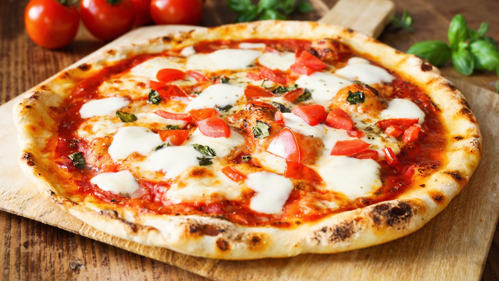 Mozzarella auf der Pizza