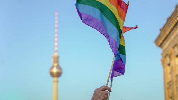 Regenbogen-Flagge in Berlin