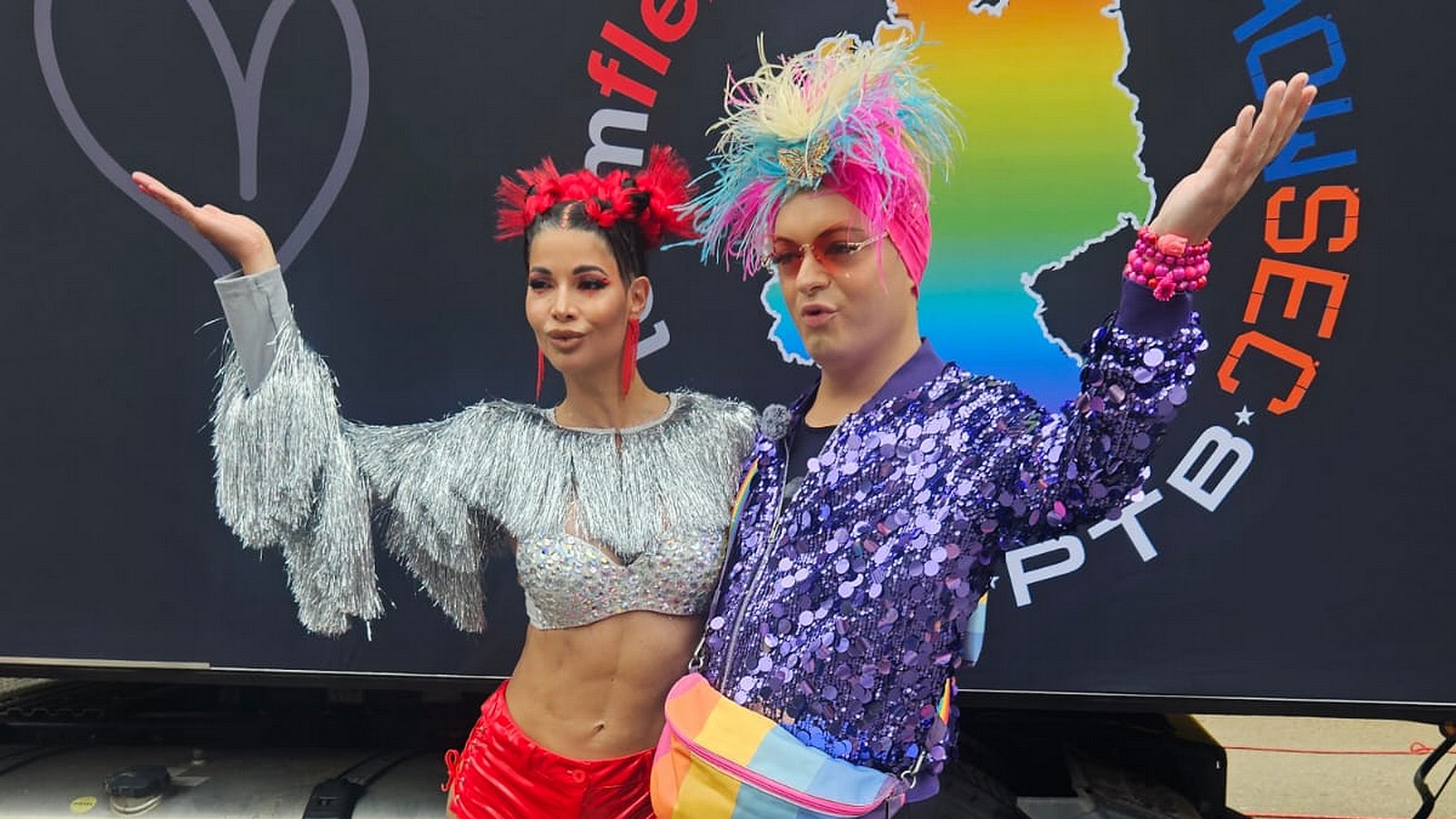 "Die geilste Demo, die es gibt": Micaela Schäfer und Julian F.M. Stoeckel mischen den CSD in Berlin auf 61 Julian F.M. Stoeckel und Micaela Schäfer beim CSD 2025