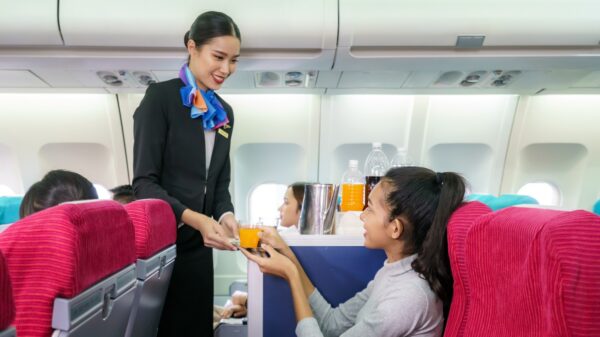 Service im Flugzeug