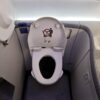 Toilette im Flugzeug