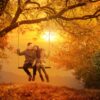 Paar im Herbst