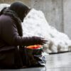 Obdachlose im Winter