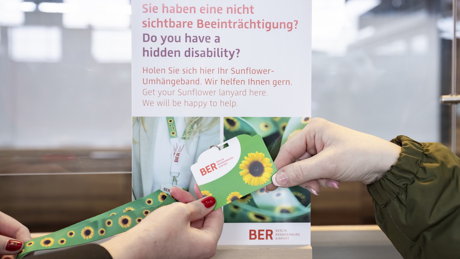 Das bedeutet das Sonnenblumen-Symbol an Flughäfen 61 Sonnenblume Flughafen