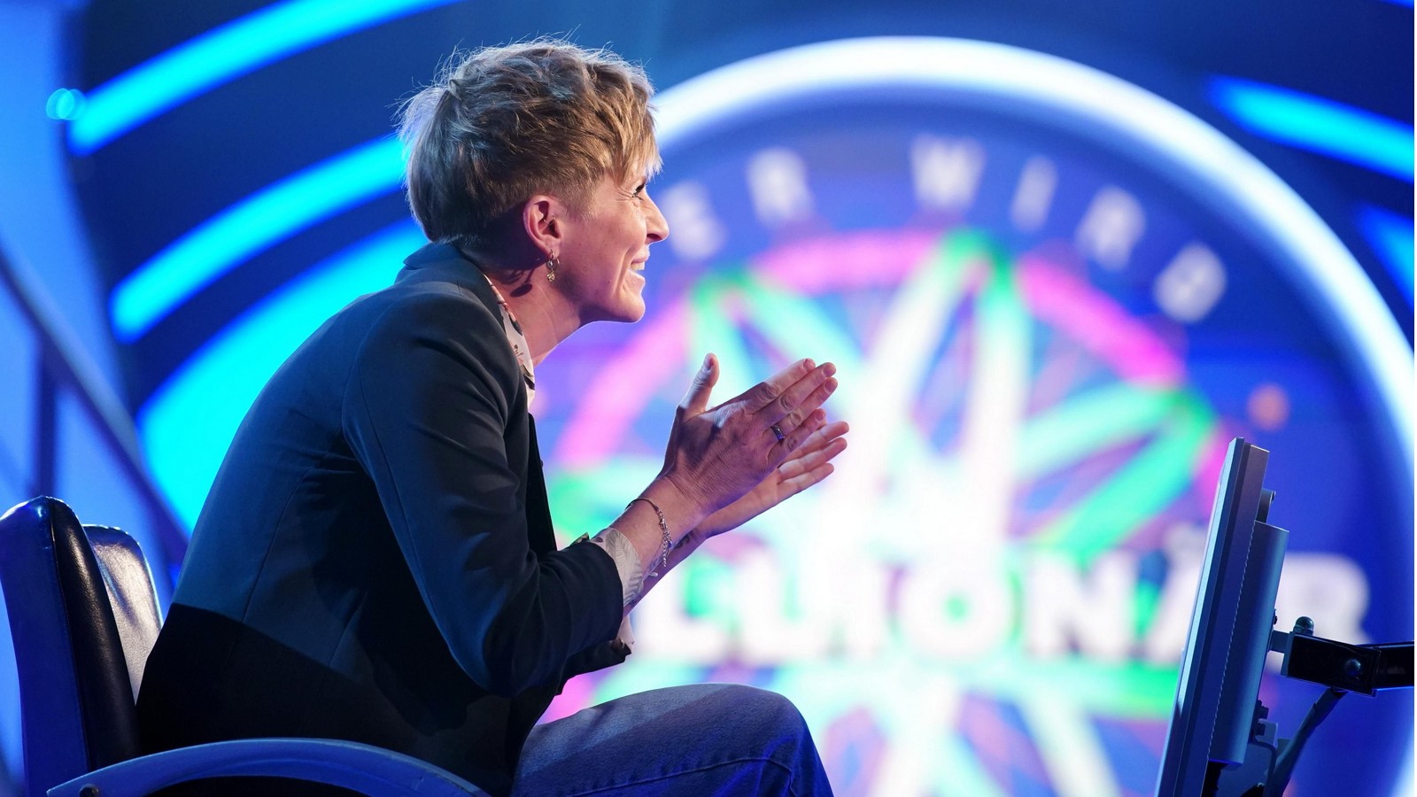 Panne bei „Wer wird Millionär?“: Günther Jauch verrät die Antwort – „Hab mich verplappert“ 61 Nadine Christmann bei "Wer wird Millionär?"