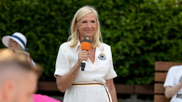 Andrea Kiewel im ZDF-"Fernsehgarten"