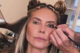 Mit Haartrockner: Brüste von Heidi Klum bekommen vor Fashionshow eine Sonderbehandlung