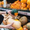 Kürbis im Supermarkt